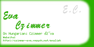 eva czimmer business card